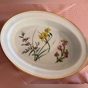 Spode Stafford Flowers Oval Serving Bowl “Oven to Table”